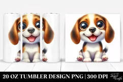 Funny Beagle with Popping Eyes | 20 Oz Tumbler Product Image 1