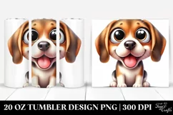 Funny Beagle with Popping Eyes | 20 Oz Tumbler Product Image 1