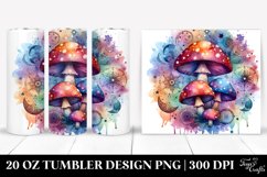 Magical Celestial Mushroom Sublimation Clipart Product Image 1