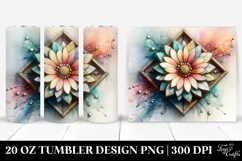 Wooden Gerbera 20 Oz Tumbler Product Image 1