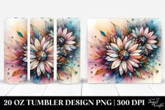 Wooden Gerbera 20 Oz Tumbler Product Image 1