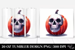Funny Halloween Skull Clipart 20 Oz Tumbler Product Image 1