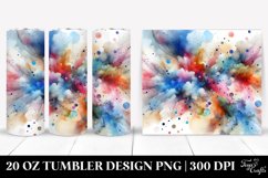 Colorful Watercolor Particles | 20 oz Tumbler Product Image 1