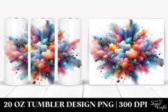 Colorful Watercolor Particles | 20 oz Tumbler Product Image 1