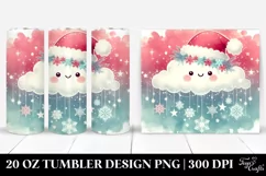 Vibrant Cloud with Snowflakes | 20 Oz Tumbler Product Image 1