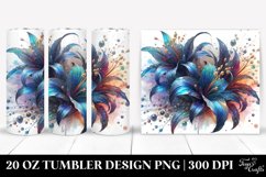 Abstract Shiny Lobelia | 20 oz Tumbler Product Image 1