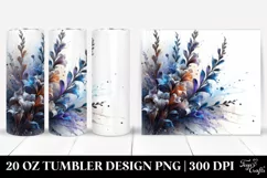 Abstract Shiny Lobelia | 20 oz Tumbler Product Image 1