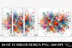 Colorful Watercolor Particles | 20 oz Tumbler Product Image 1