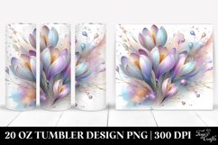 Shiny Crocus Clipart, Transparent 20 Oz Tumbler Product Image 1
