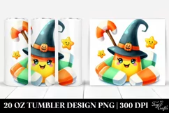 Funny Clipart Candy Corn Halloween 20 Oz Tumbler Product Image 1