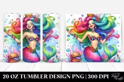 dressed Mermaid Funny | 20 oz Tumbler Product Image 1