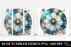 Stained Cosmos with Gold | 20 Oz Tumbler Product Image 1