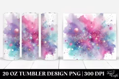 Colorful Magenta Gliterry Background | 20 oz Tumbler Product Image 1