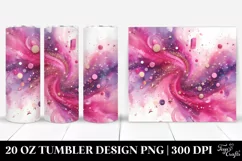 Colorful Magenta Gliterry Background | 20 oz Tumbler Product Image 1