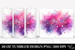 Colorful Magenta Gliterry Background | 20 oz Tumbler Product Image 1