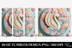 Pastel Scene with Swan Clipart Product Image 1