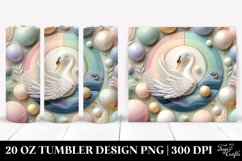 Pastel Scene with Swan Clipart Product Image 1