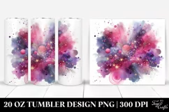 Colorful Magenta Gliterry Background | 20 oz Tumbler Product Image 1