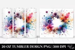 Colorful Watercolor Background | 20 oz Tumbler Product Image 1