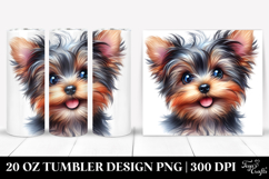 Happy Yorkshire Terrier 20 Oz Tumbler Product Image 1