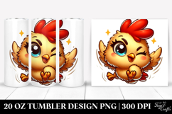 Jumping Chicken with Winking Eye 20 Oz Tumbler Product Image 1