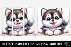 Expressive Baby Siberian Husky | 20 oz Tumbler Product Image 1