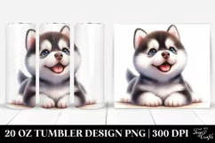 Expressive Baby Siberian Husky | 20 oz Tumbler Product Image 1
