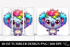 Crazy Small Baby Koala Cartoon Colorful | 20 Oz Tumbler Product Image 1