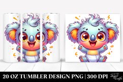 Crazy Small Baby Koala Cartoon Colorful | 20 Oz Tumbler Product Image 1