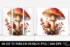 Abstract Mushroom Tumbler | 20 oz Tumbler Product Image 1