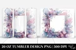 Abstract Pastel Lilac Clipart 20 Oz Tumbler Product Image 1