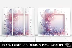 Abstract Pastel Lilac Clipart 20 Oz Tumbler Product Image 1