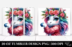 Baby Unicorn Model Pose 20 Oz Tumbler Product Image 1