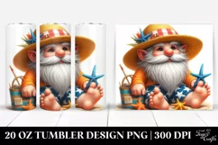 Gnome Digital Painting Pastel Beach Wear | 20 Oz Tumbler Product Image 1