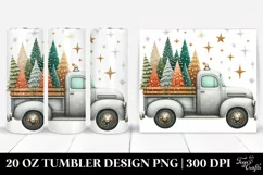 Whimsical Christmas Truck Clipart Product Image 1