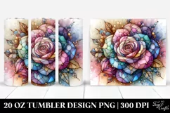 Abstract Rose Diamond Tumbler | 20 oz Tumbler Product Image 1