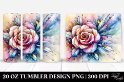 Abstract Rose Tumbler | 20 oz Tumbler Product Image 1