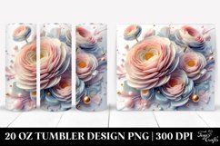 3D Ranunculus Tumbler Product Image 1