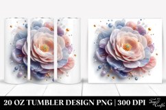 3D Ranunculus Tumbler Product Image 1