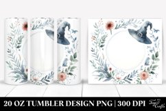Simple Watercolor Witch Painting | 20 oz Tumbler Product Image 1