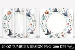 Simple Watercolor Witch Painting | 20 oz Tumbler Product Image 1