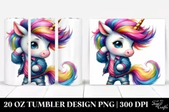 Baby Unicorn Model Pose 20 Oz Tumbler Product Image 1