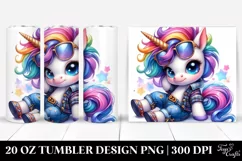 Baby Unicorn Model Pose 20 Oz Tumbler Product Image 1