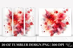 Colorful Redish Watercolor Particles | 20 Oz Tumbler Product Image 1