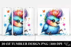 Quirky Bird with Sunglasses 20 Oz Tumbler Product Image 1
