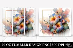 Abstract Nasturtium Tumbler | 20 oz Tumbler Product Image 1