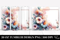 Abstract Nasturtium Tumbler | 20 oz Tumbler Product Image 1