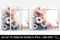 Abstract Nasturtium Tumbler | 20 oz Tumbler Product Image 1