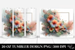 Abstract Nasturtium Tumbler | 20 oz Tumbler Product Image 1