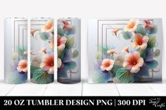 Abstract Nasturtium Tumbler | 20 oz Tumbler Product Image 1